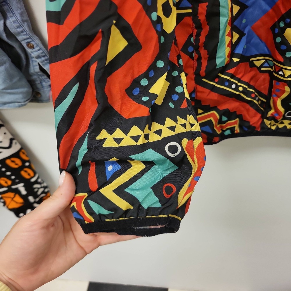 REASON Brand Pullover Jacket Mens Size L Multi Color‎ Geometric Design - Picture 6 of 11